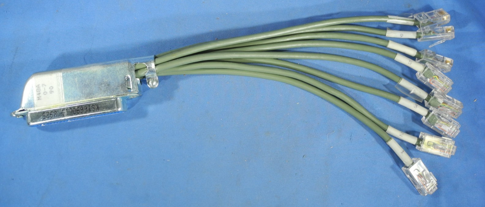 1x Telco Cat 3 Cable 8 Legs RJ45 To 50 POS Female NOS (Free Shipping)