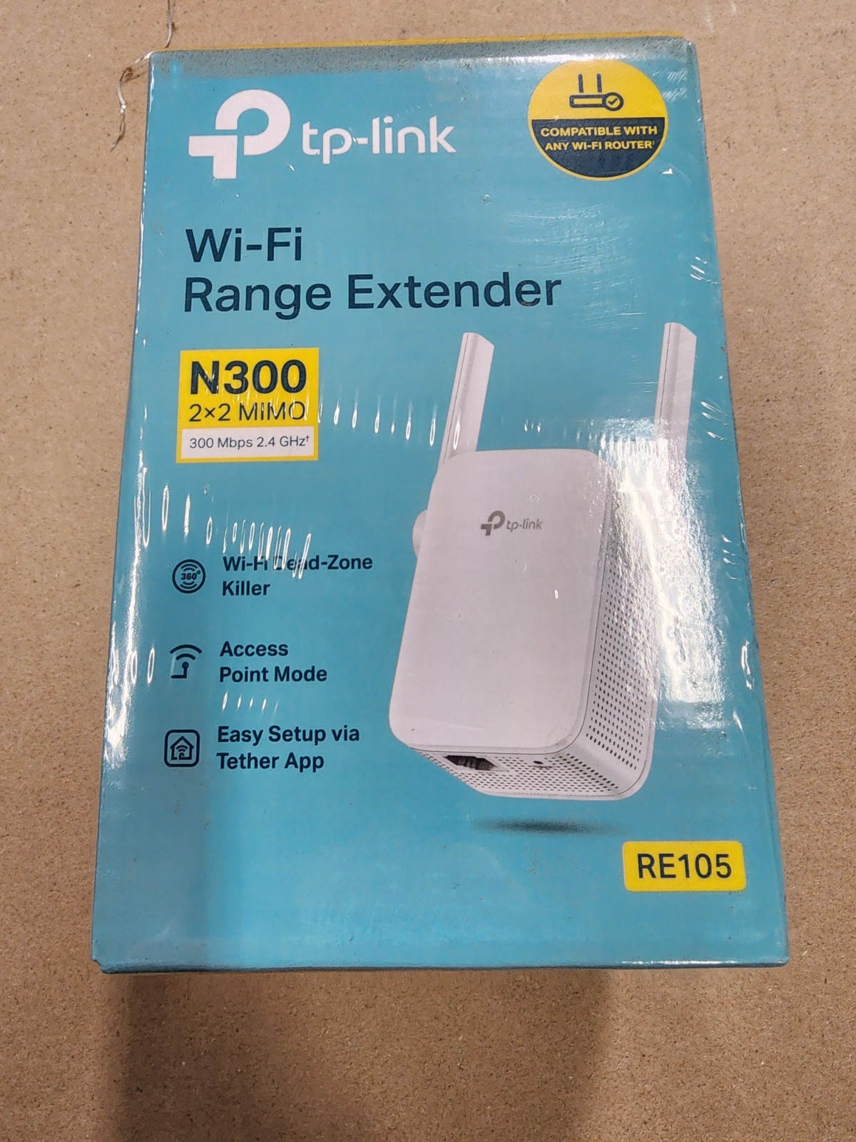 TP-Link RE105 (us) 300Mbps Wi-Fi Range Extender - New In Box Easy Setup