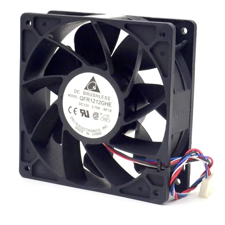 120mm Delta Fan, 2.7 Amp 12 Volt 6000 RPM fan. 
