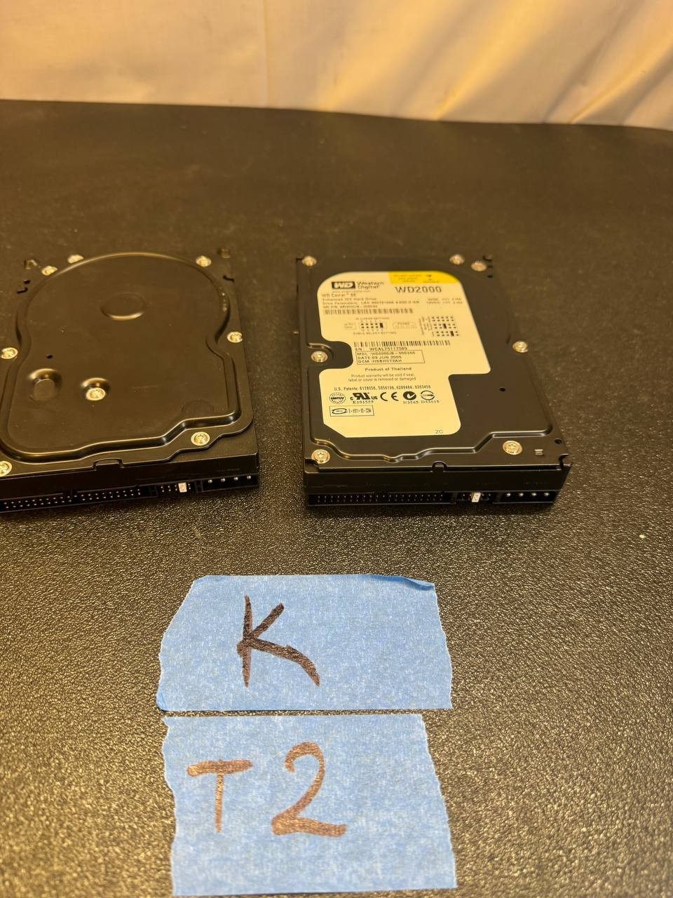 Vintage Western Digital WD2000JB & WD600JB IDE HDD Lot of 2 – Untested