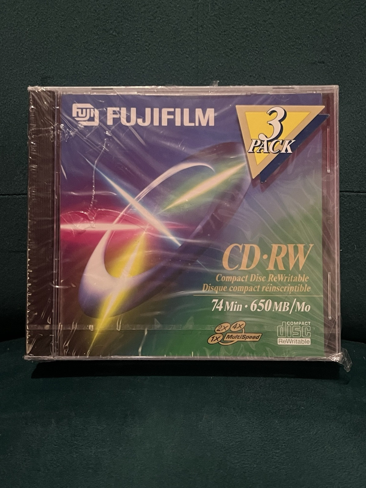 New Fuji Film 3 Pack CD-R All Purpose Discs, Recordable, 74min- 650MB, Sealed