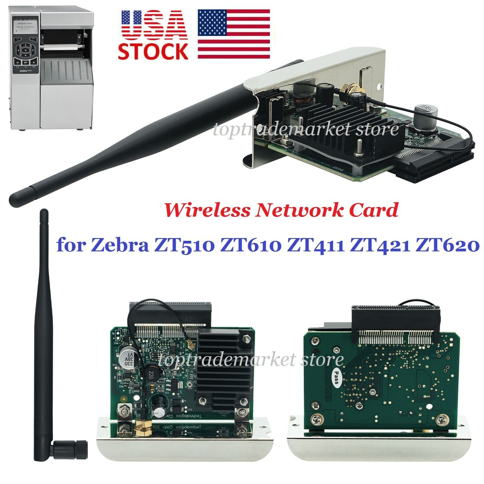 Wireless Network WIFI Card for Zebra ZT510 ZT610 ZT411 ZT421 ZT620 P1083320-037A