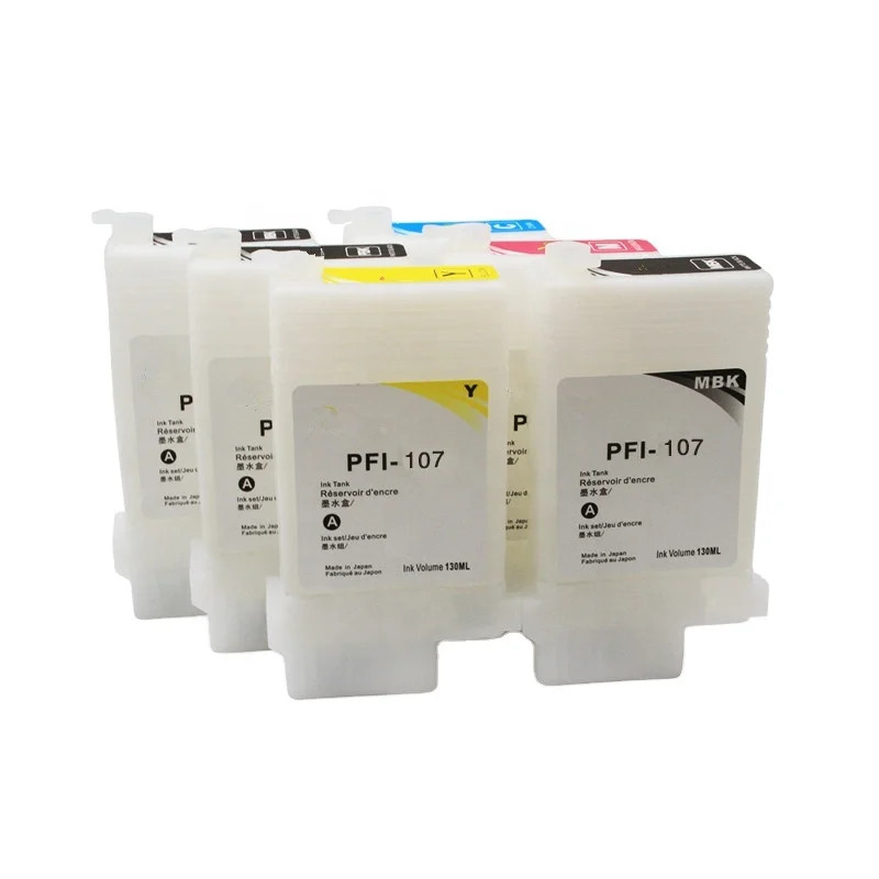 PFI 107 Refillable Ink Cartridge for Canon IPF680 IPF685 IPF770 IPF780 IPF785 
