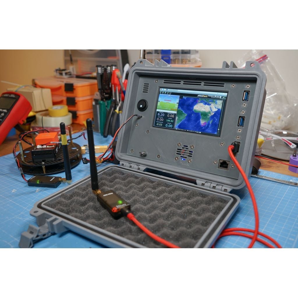 3D-Printed enclosure for Raspberry Pi 4 + Pelican 1150 field computer cyberdeck