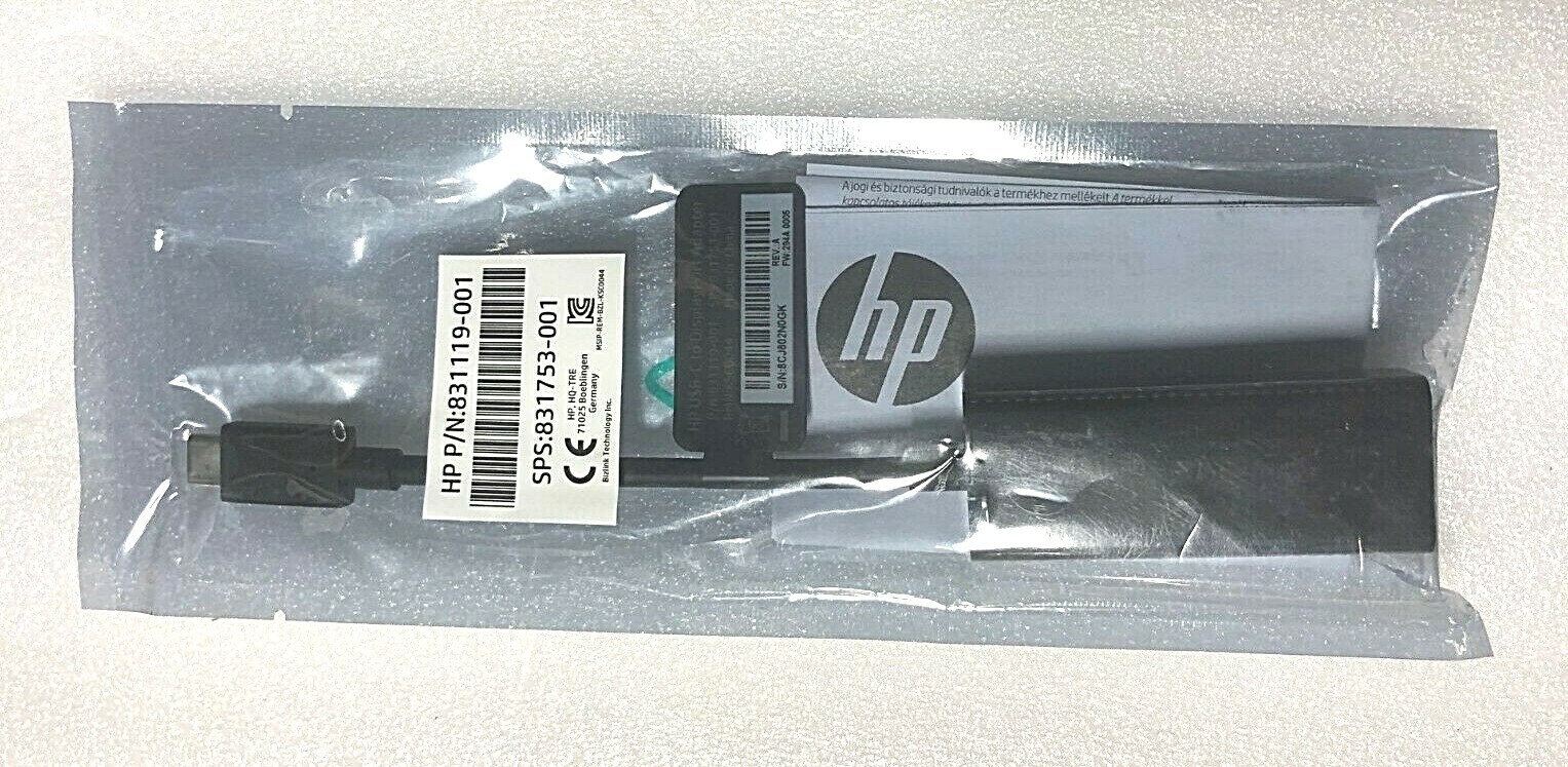 HP 831753-001 USB-C To DisplayPort Adapter SPS 831119-001  DISPLAY PORT NEW 