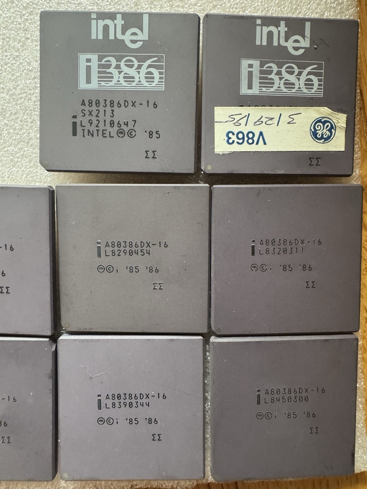 Intel A80386DX-16 Double Sigma 386 Vintage CPU