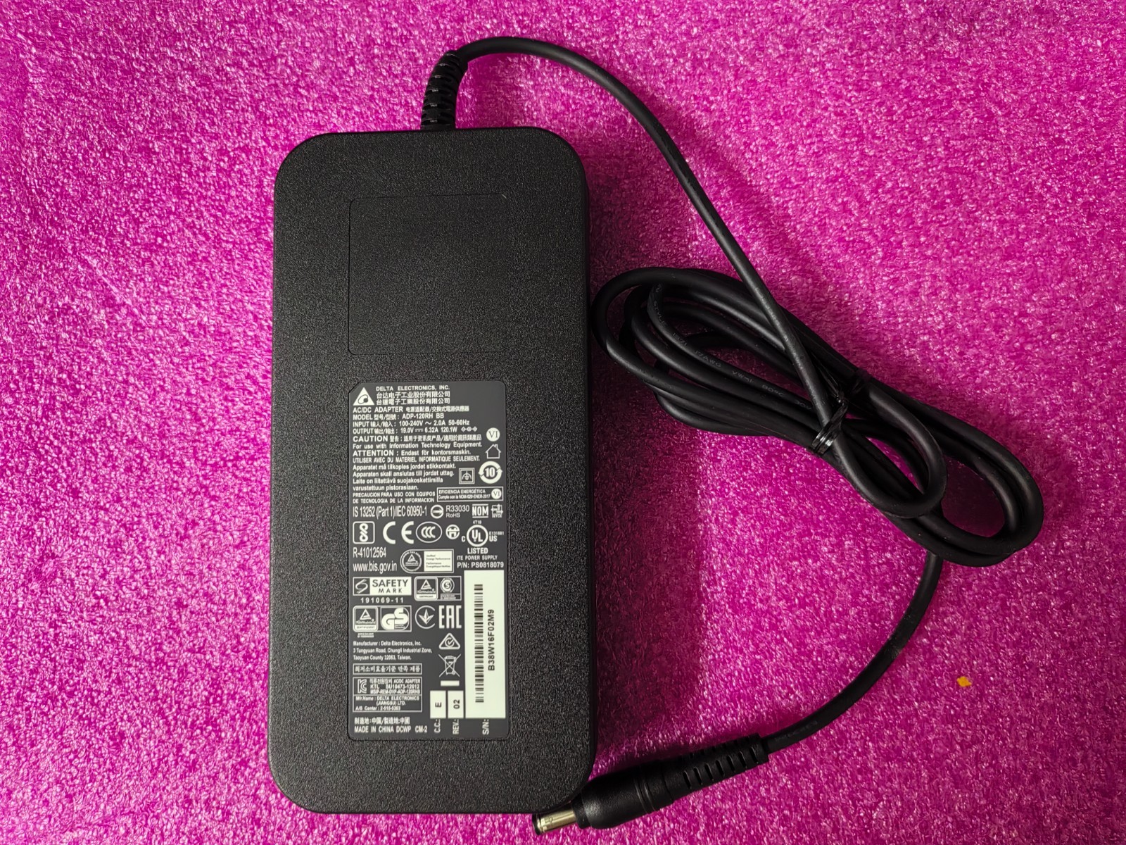 Delta 19V 6.32A 120W For MSI MPG 274URF QD 27" Monitor ADP-120RH BB Adapter OEM