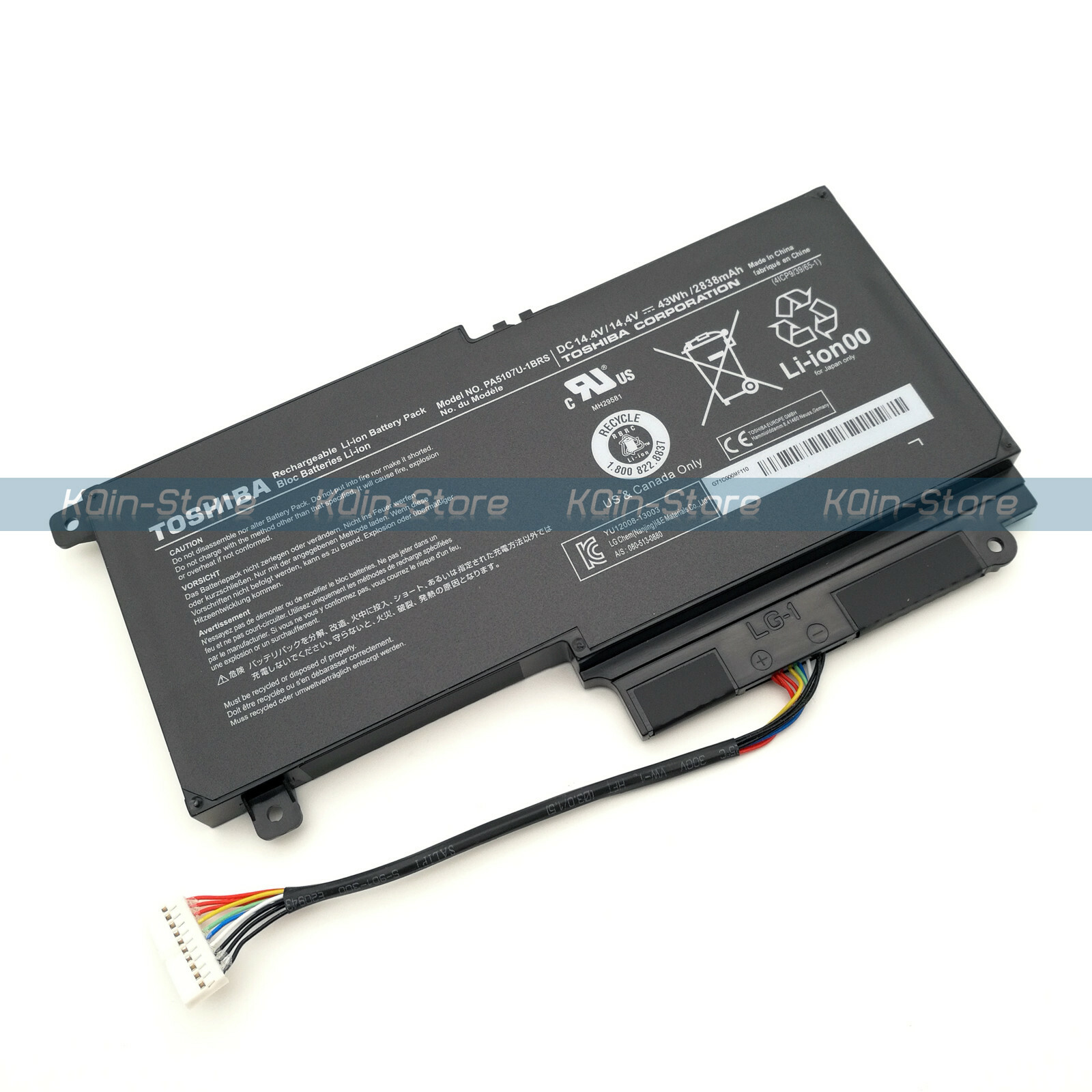 Genuine PA5107U-1BRS Battery for Toshiba Satellite P50 P55 L50 L55 S55t P55 L45D