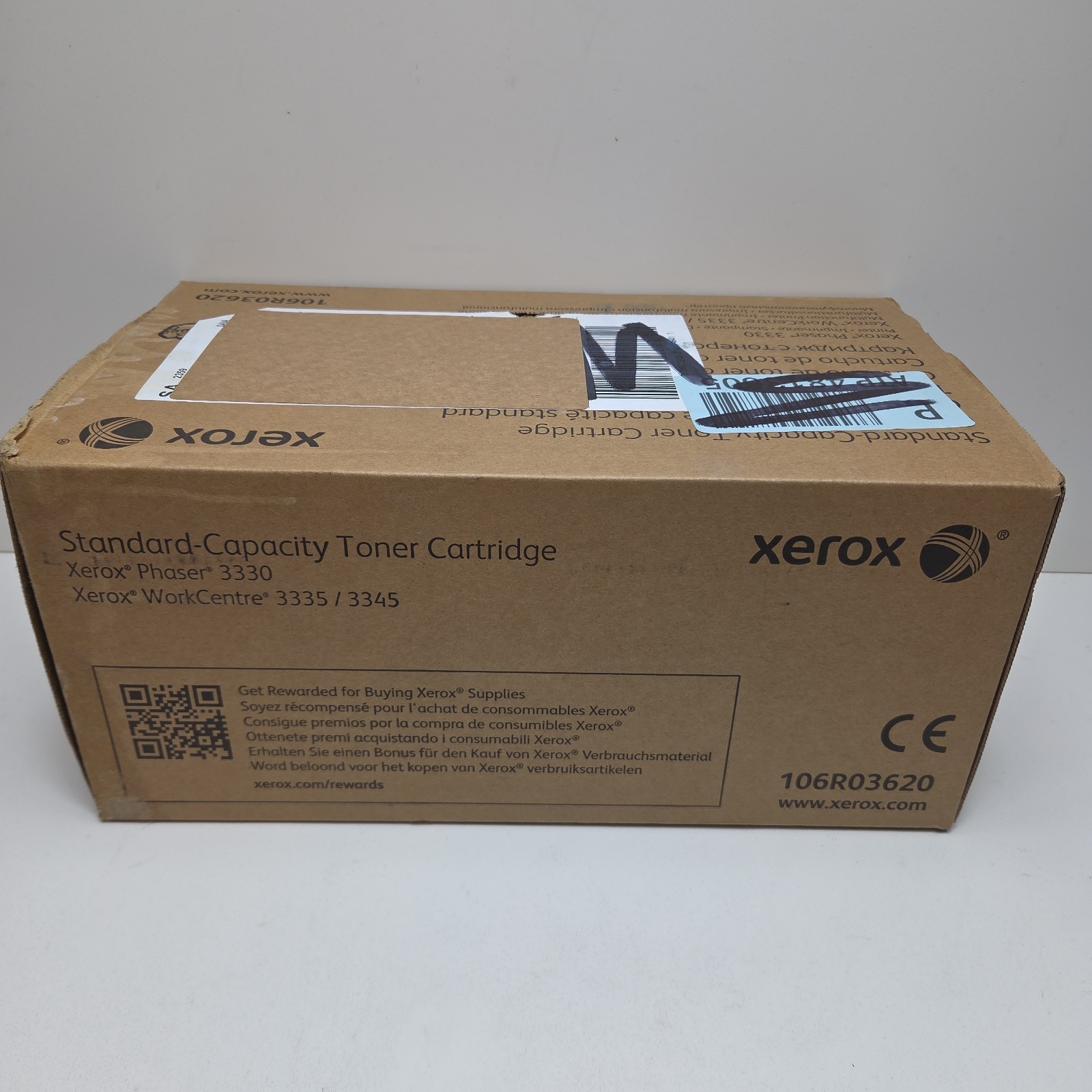 NEW OEM - XEROX 106R03620 BLACK Toner 3330 3335 3345 SEALED UGLY BOX