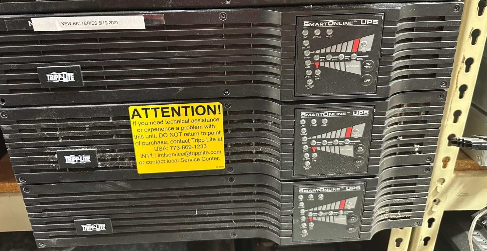 Tripp Lite SmartOnline(SU1500RTXL2UA) 120V 1.5kVA 1.35kW Double-Conversion 2U