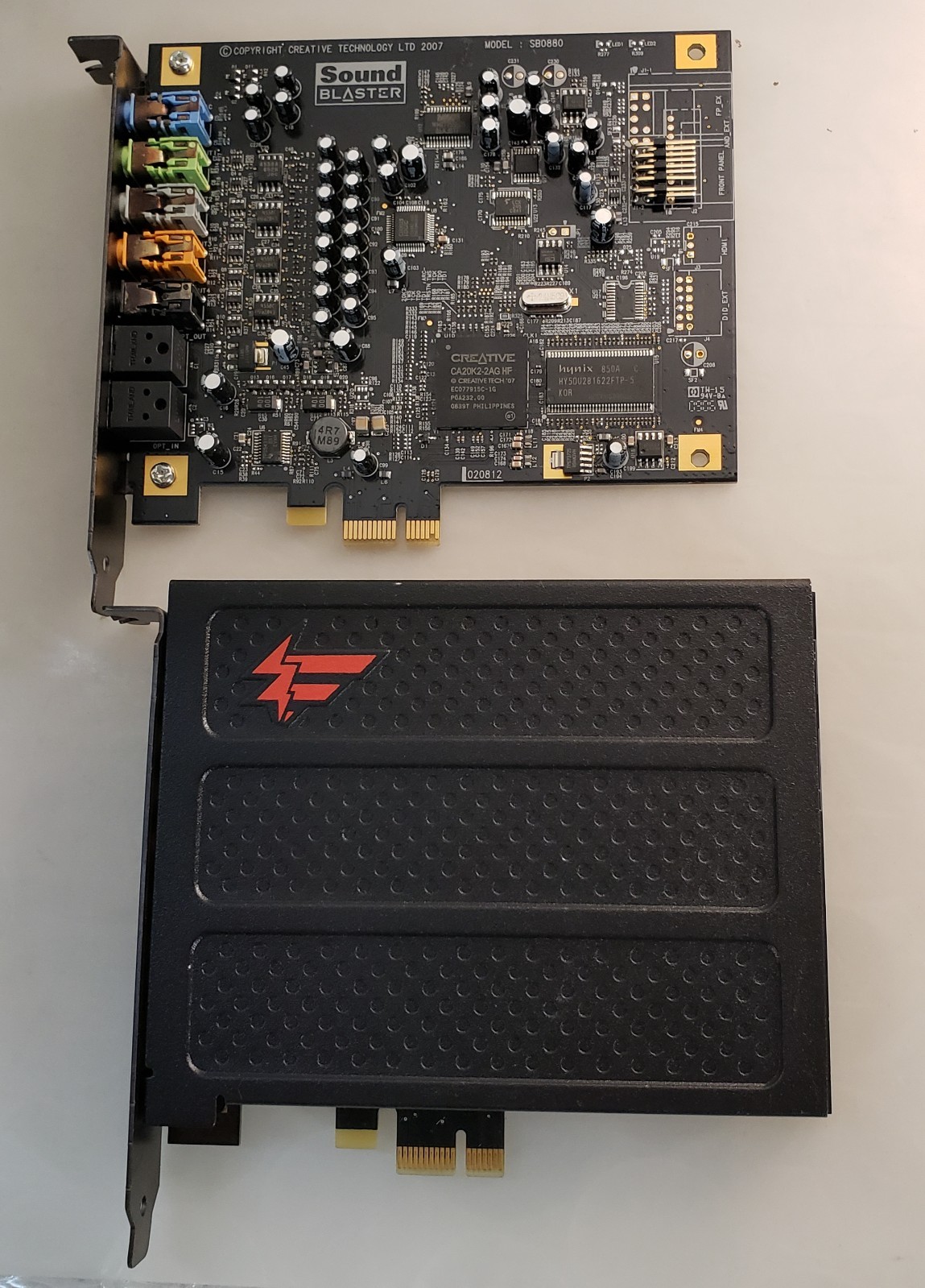 Pair of Creative Sound Blaster SB0880 X-Fi Titanium PCIe x1 Sound Card