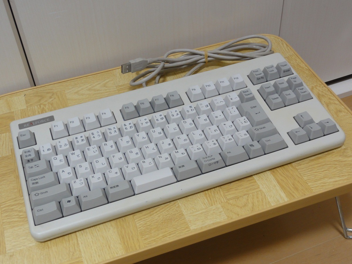 Topre Realforce 91U NG0100 White Keyboard Japanese Layout Operation Tested