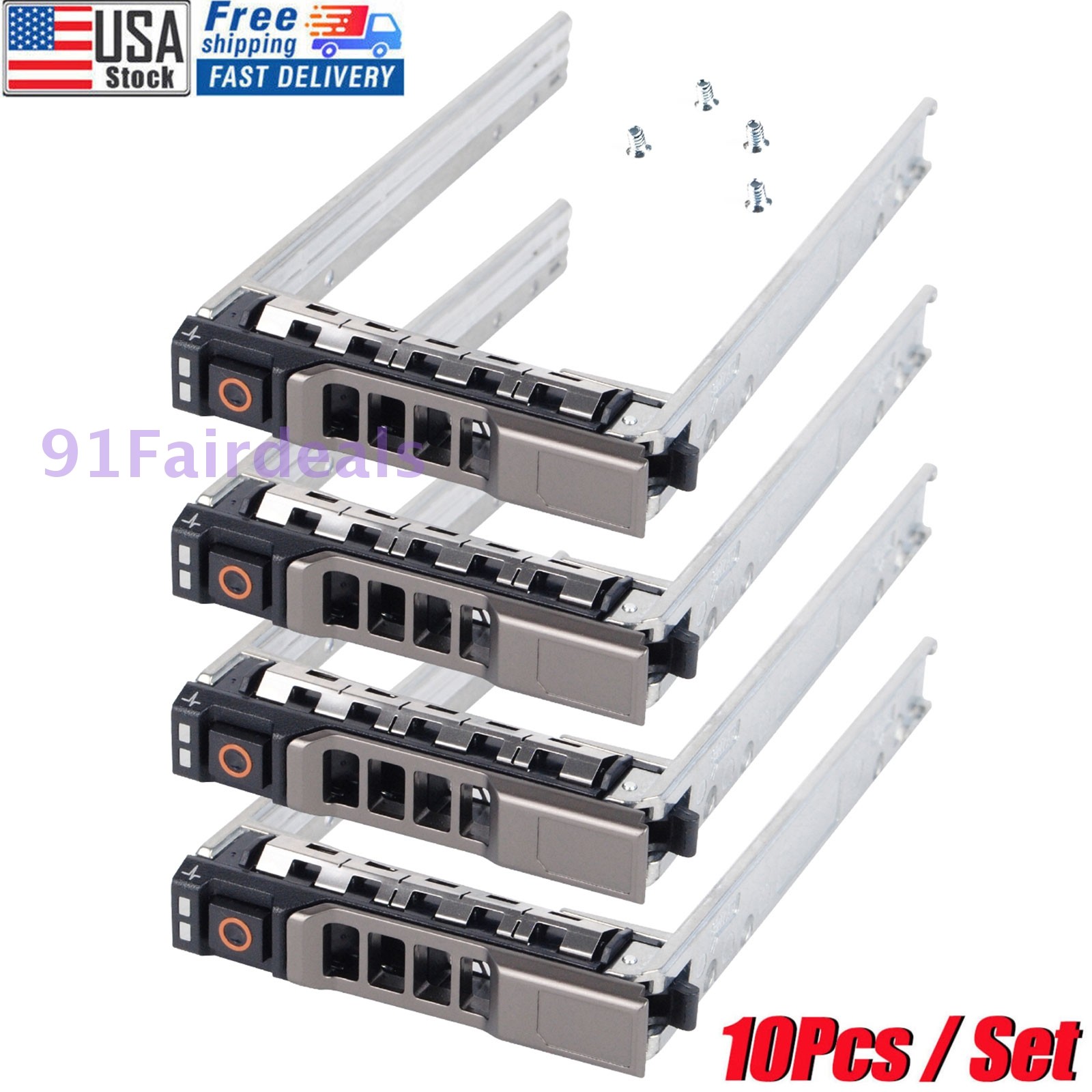 10X 2.5" HDD Disk Tray Caddy for Dell R415 R515 R715 R805 R815 R905 R720XD G176J