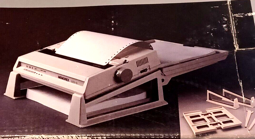 Vintage Memorex Printer Support System Plus 1987 Part Number 3202-1800