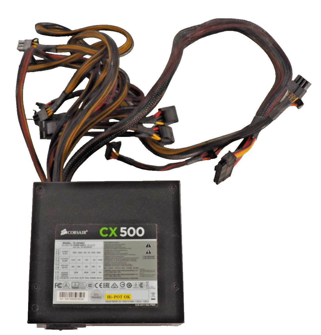 Corsair CX500 75-001667 500W ATX Power Supply