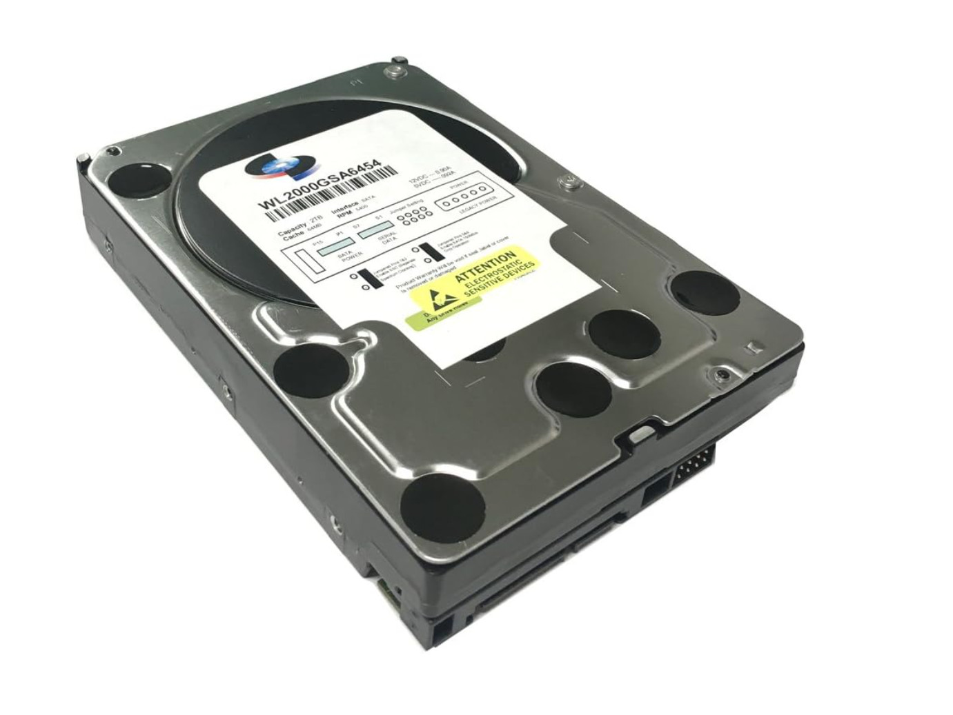 WL 2TB 64MB Cache 5400RPM SATA III (6.0Gb/s) 3.5" Internal Surveillance DVR Hard