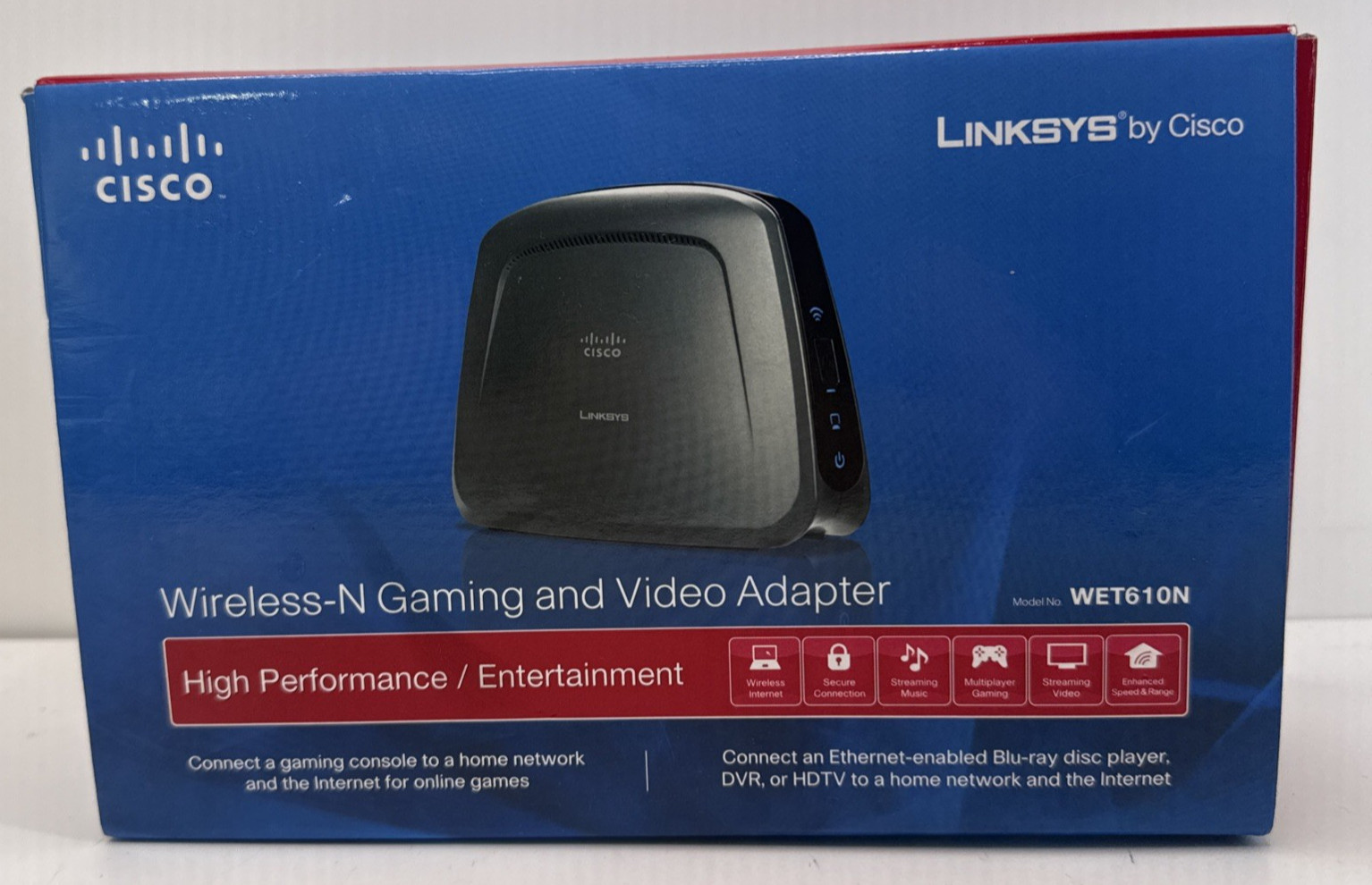 Cisco Linksys WET610N  Port Dual-Band N Entertainment Center Video Adapter