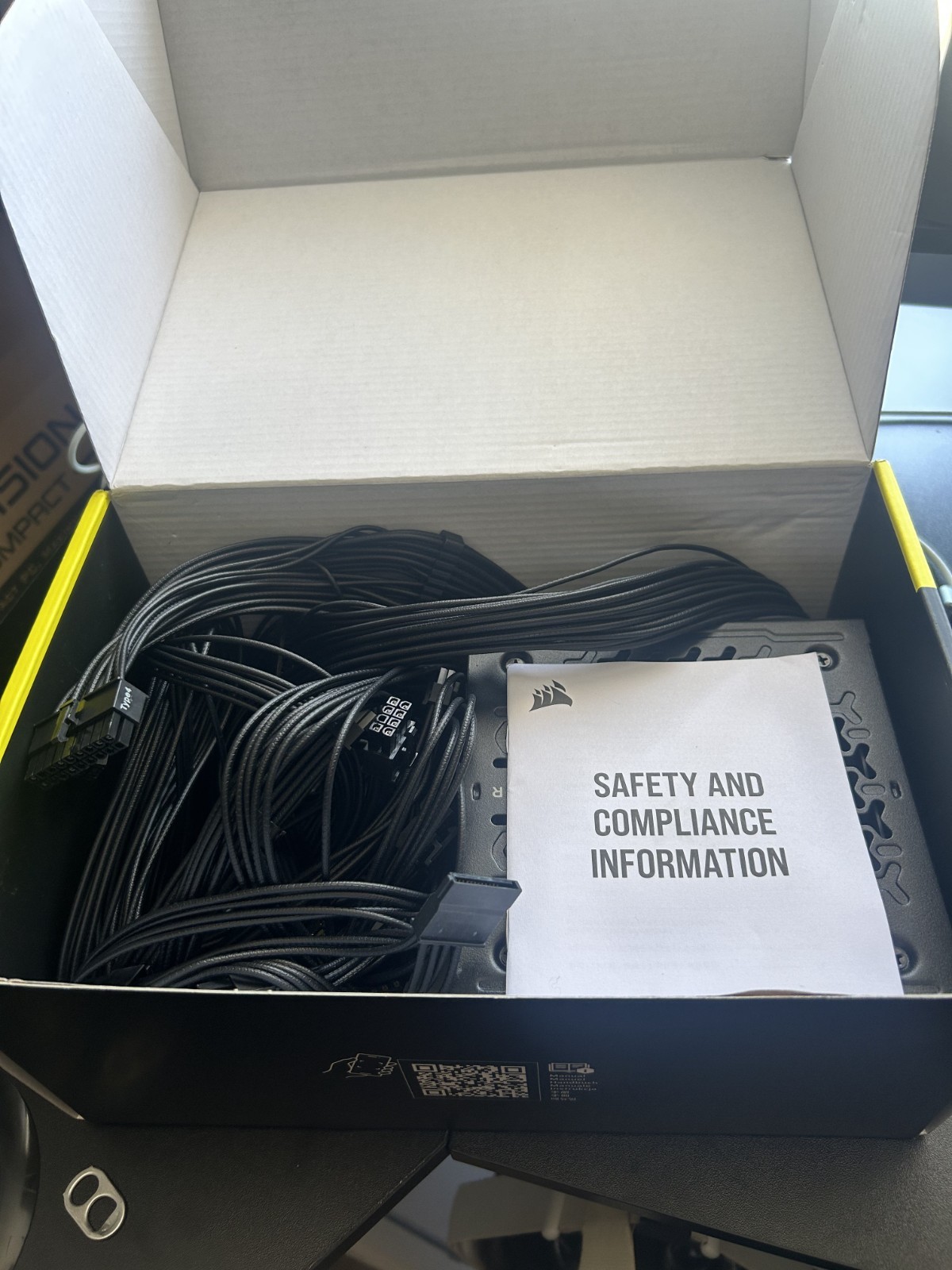 Corsair RM1000e (2023) 1000W Fully Modular Low-Noise ATX PSU -Cables -Read Desc