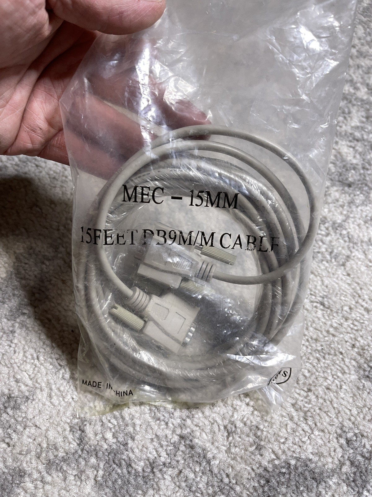 15ft DB9 M/M Molded Cable