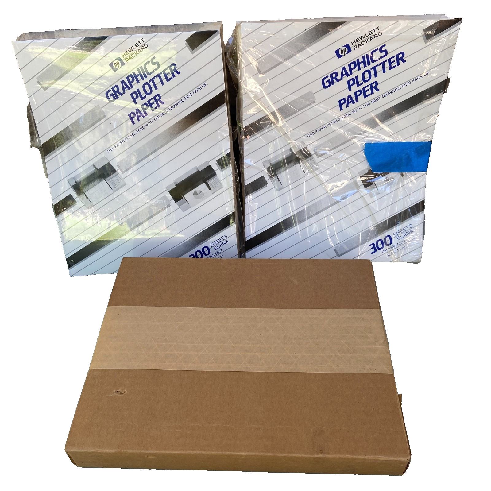 Hewlett Packard HP Graphics Plotter Paper 8.5"x11” 900 Sheets New Vintage 