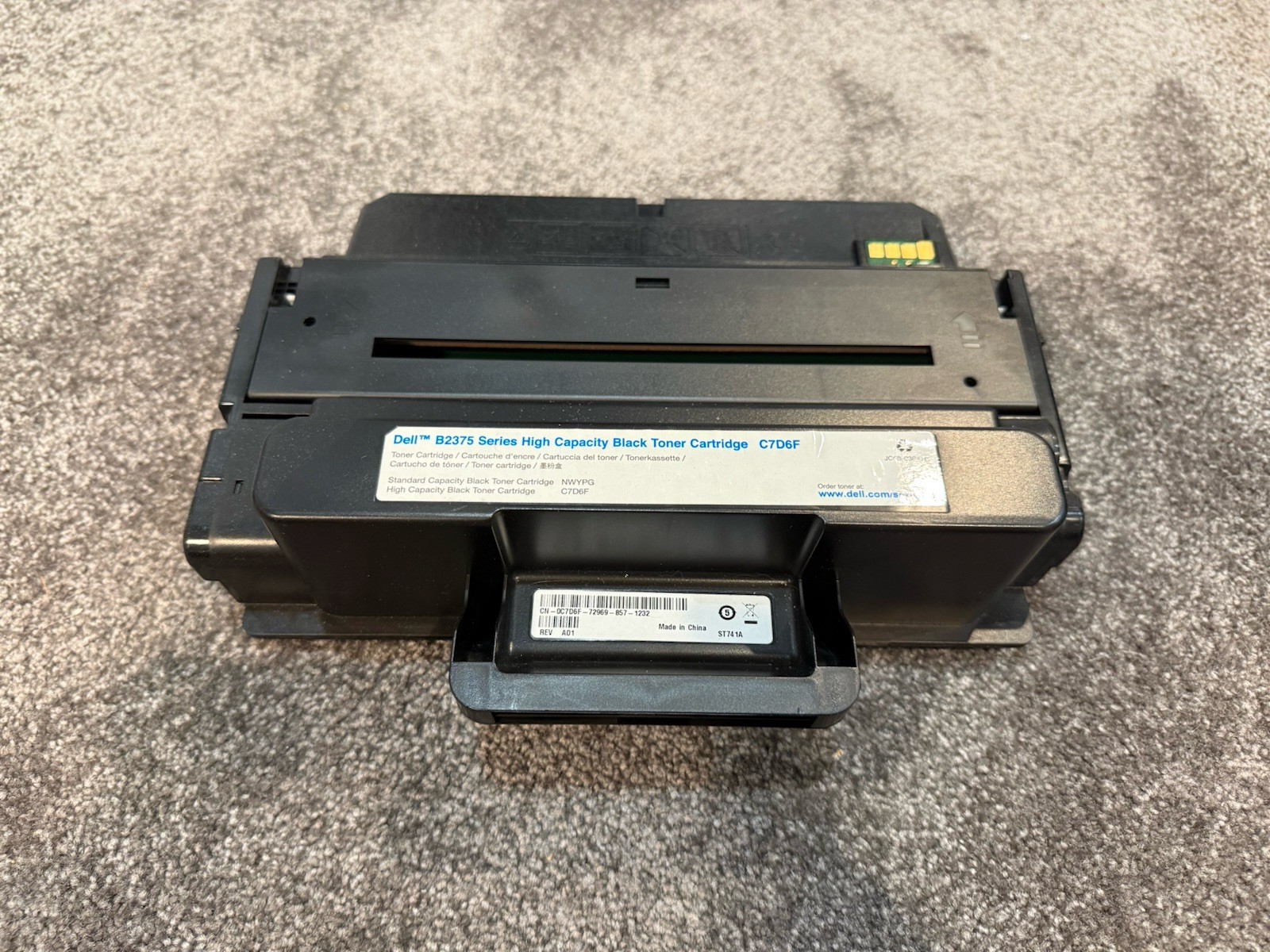 Dell B2375 Series High Capacity Black Toner Cartridge C7D6F