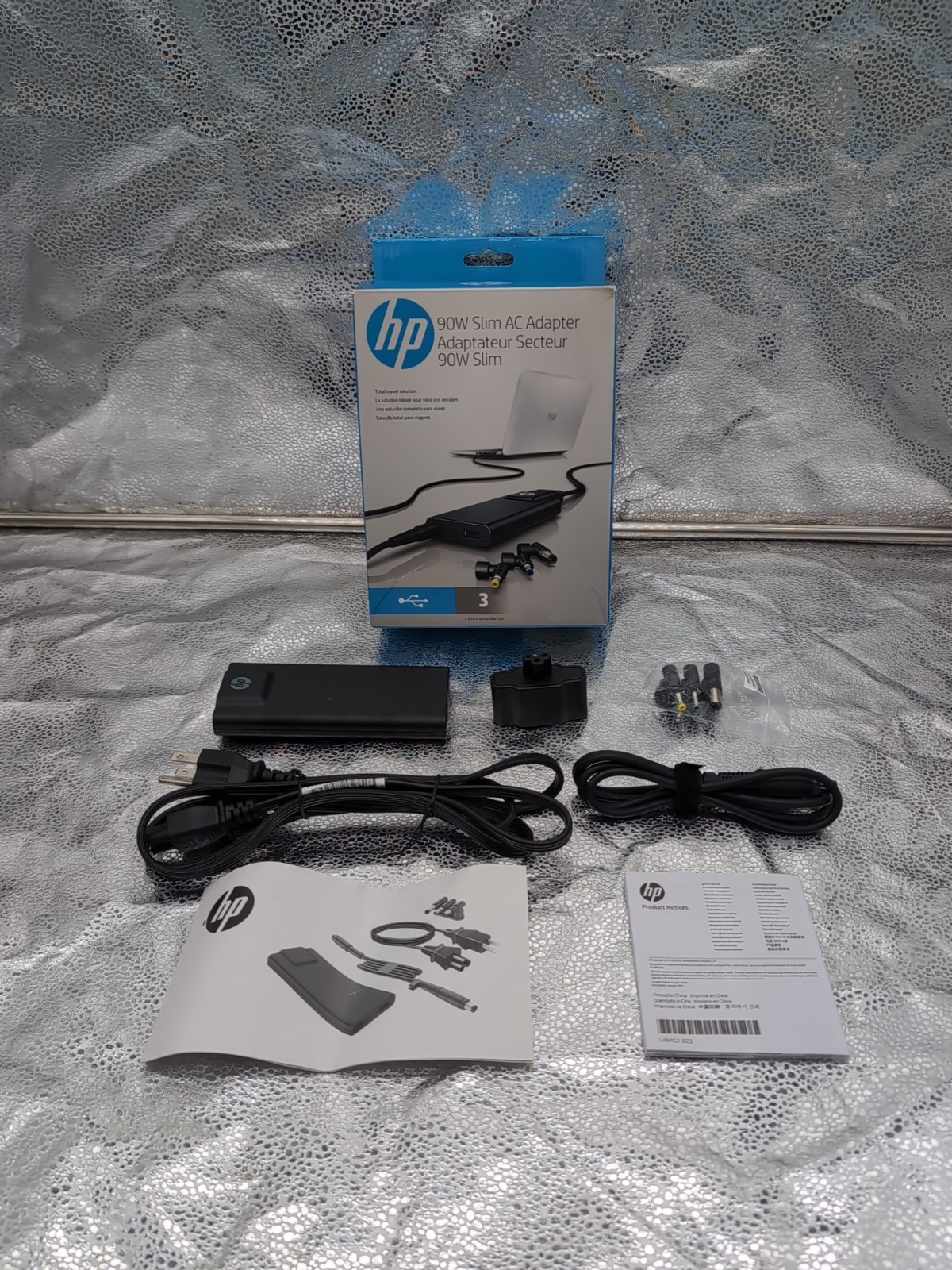 HP 90W Slim AC Adapter G6H45AA#ABA - Black
