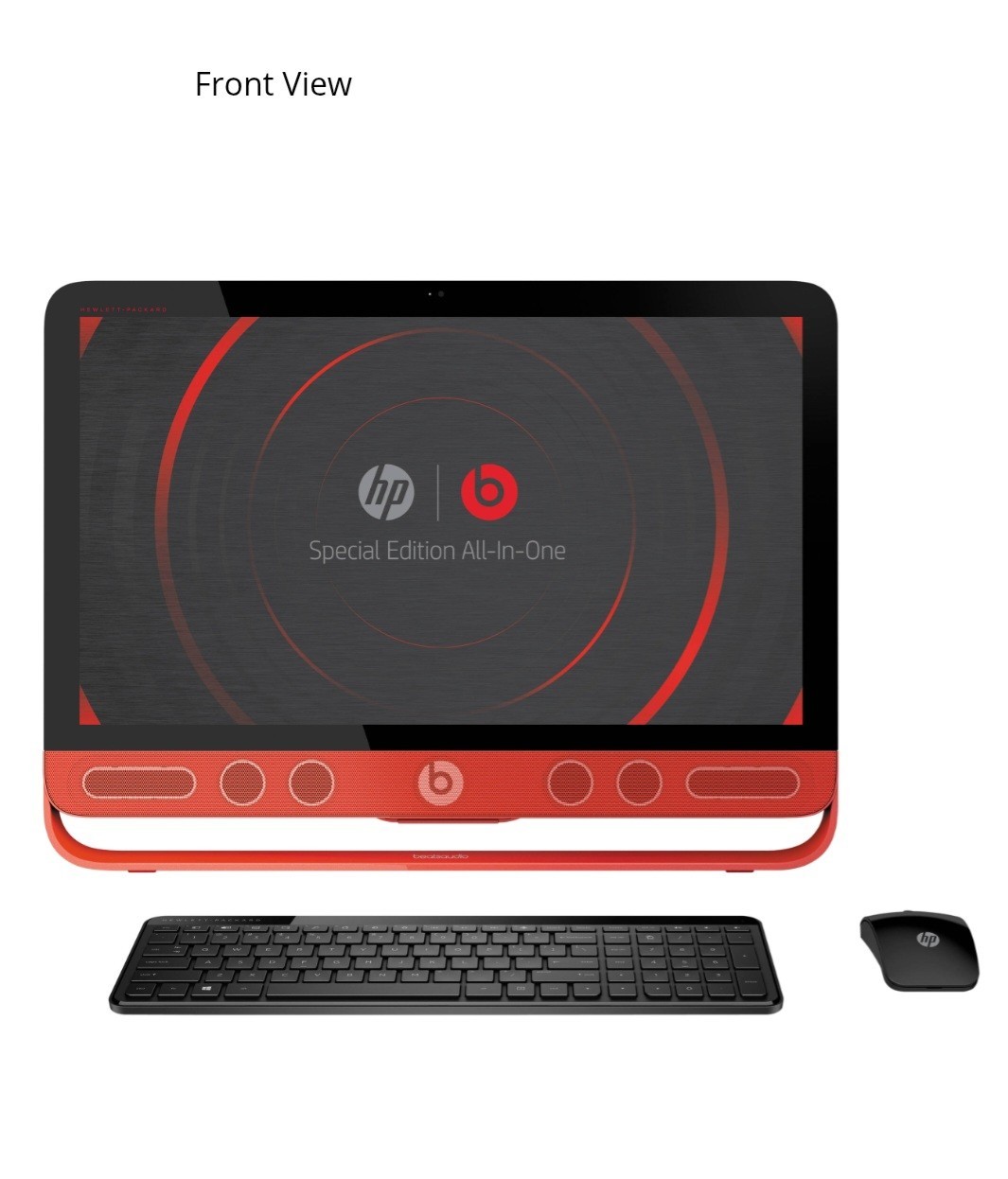 HP ENVY Beats All-in-One 23-n012 Touchscreen Desktop Computer W/ Remote. 