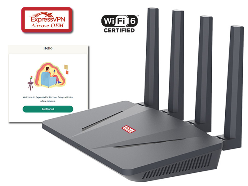 Guardian Routers Aircove OEM AX1800 WiFi6 Express VPN Router