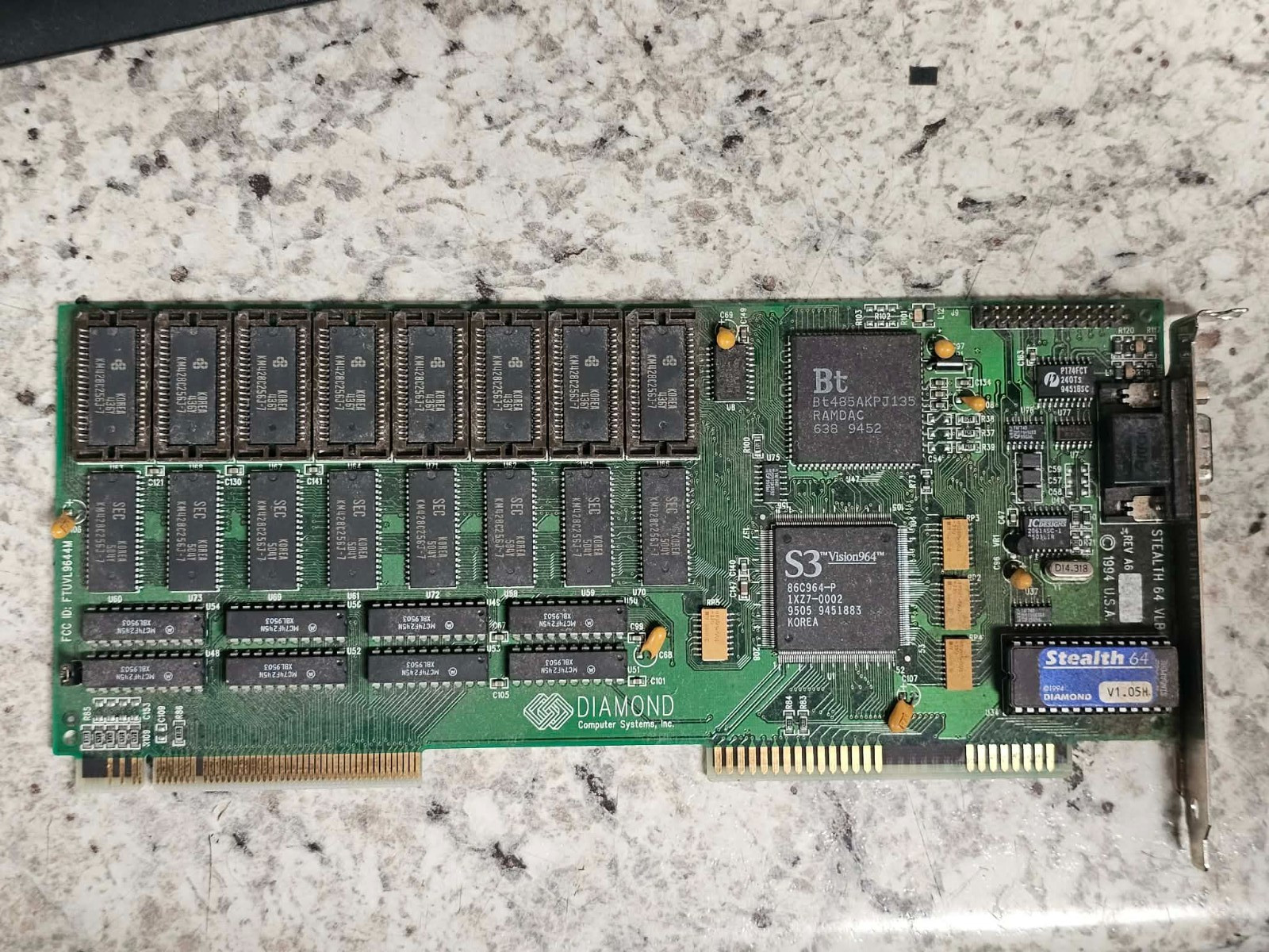 Diamond Stealth 64 VLB Grafikkarte (S3 Vision964, 4MB, retro, 1994) Tech Special