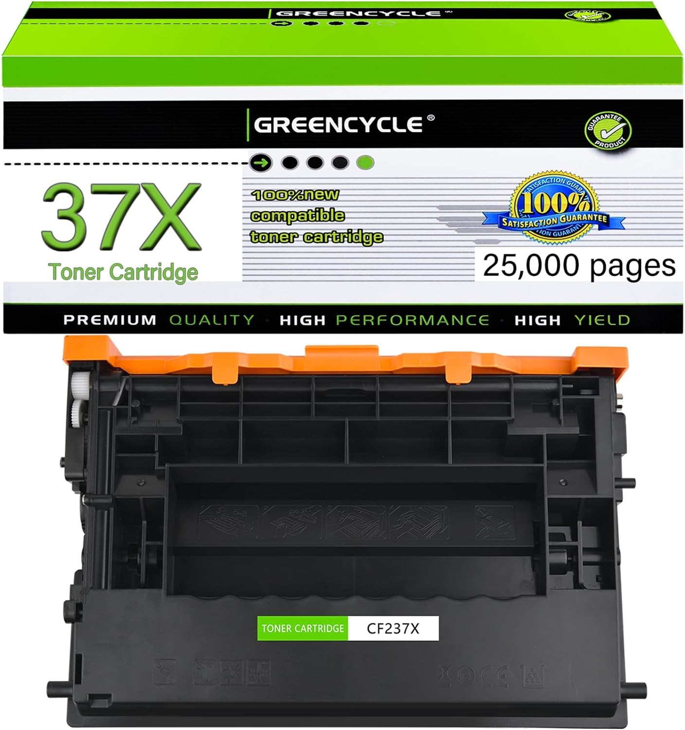 1PK CF237X 37X Toner Cartridge for HP LaserJet Enterprise M608dn M609dn M609x