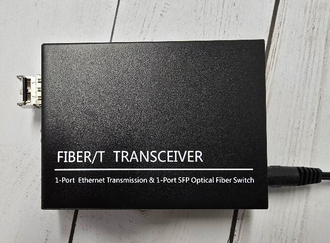 Networx (generic) Fiber/T Transceiver w/SFP and power cube
