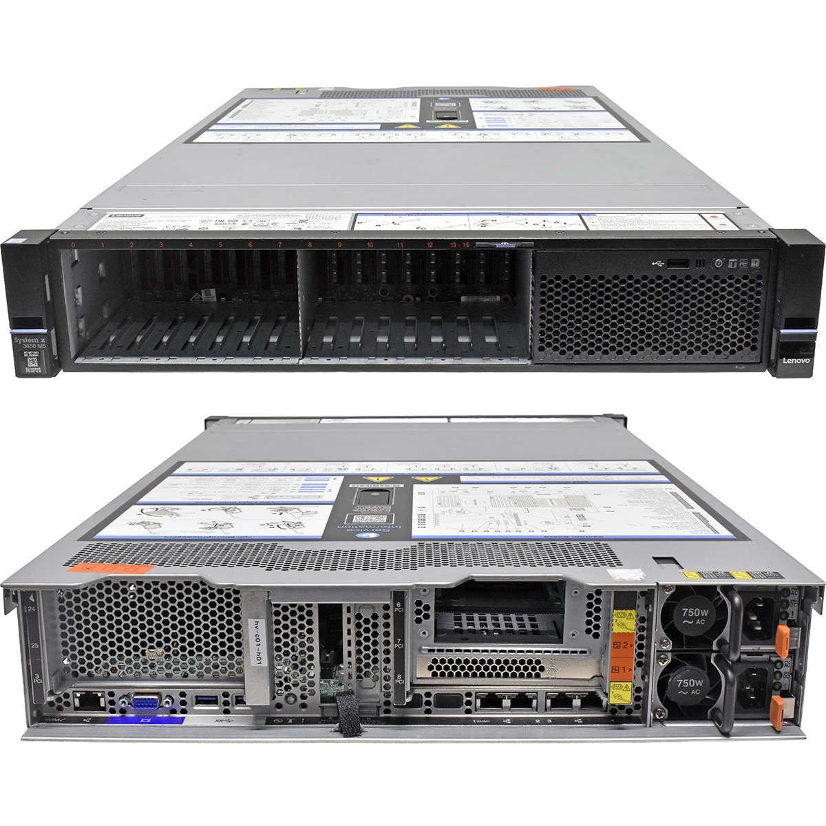 Lenovo System x3650 M5 Server No CPU 0GB DDR4 RAM 18x SFF 2.5" SAS9302-8i 12G