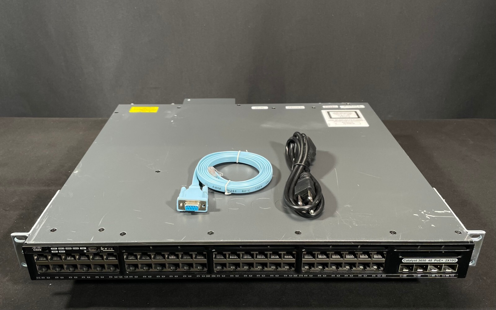 Cisco Catalyst  WS-C3650-48FD-L 48 Port 48x 1G PoE+ 2x10G Uplink Ports  Switch