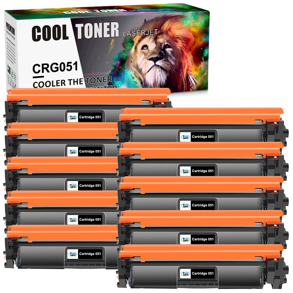 10PK CRG-051 Black Toner Cartridge for Canon imageCLASS LBP162dw MF269dw MF264dw