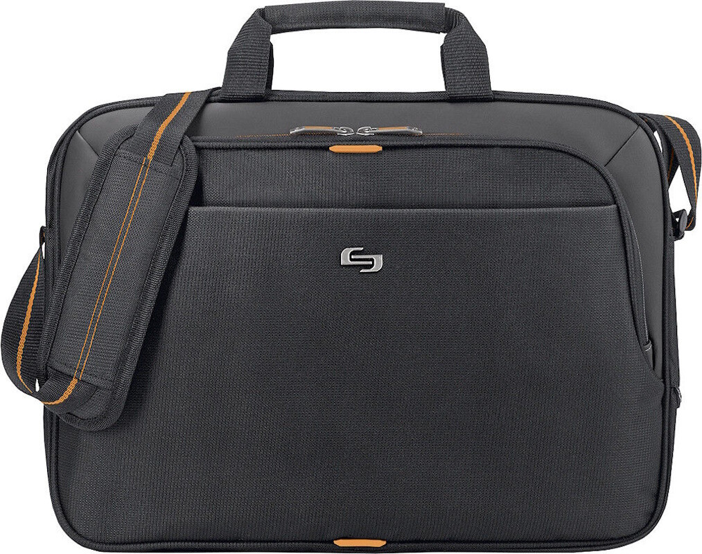 BRAND NEW Solo New York URBAN BAG for 15.6" LAPTOP - BLACK/ORANGE - OA56
