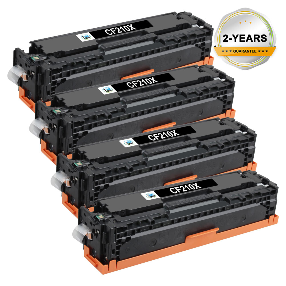 4PK CF210A 131A Black Laser Toner Cartridge Pro 200 For HP Color LaserJet M251nw