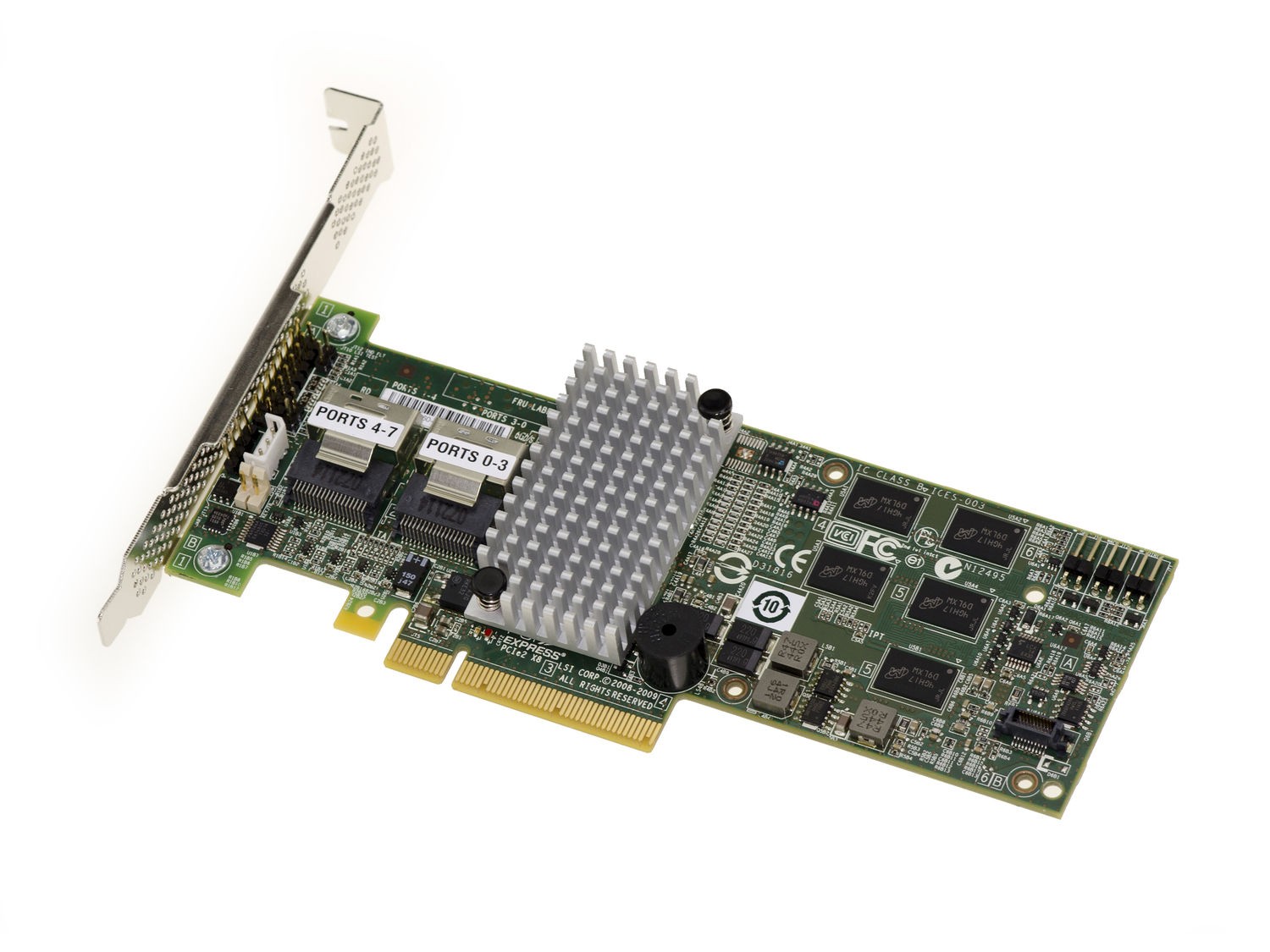 PCIE 3.0 SAS SATA 6G 8 Ports LSI 9260-8I RAID 0 1 5 6 10 50 60 - Cache 512MB
