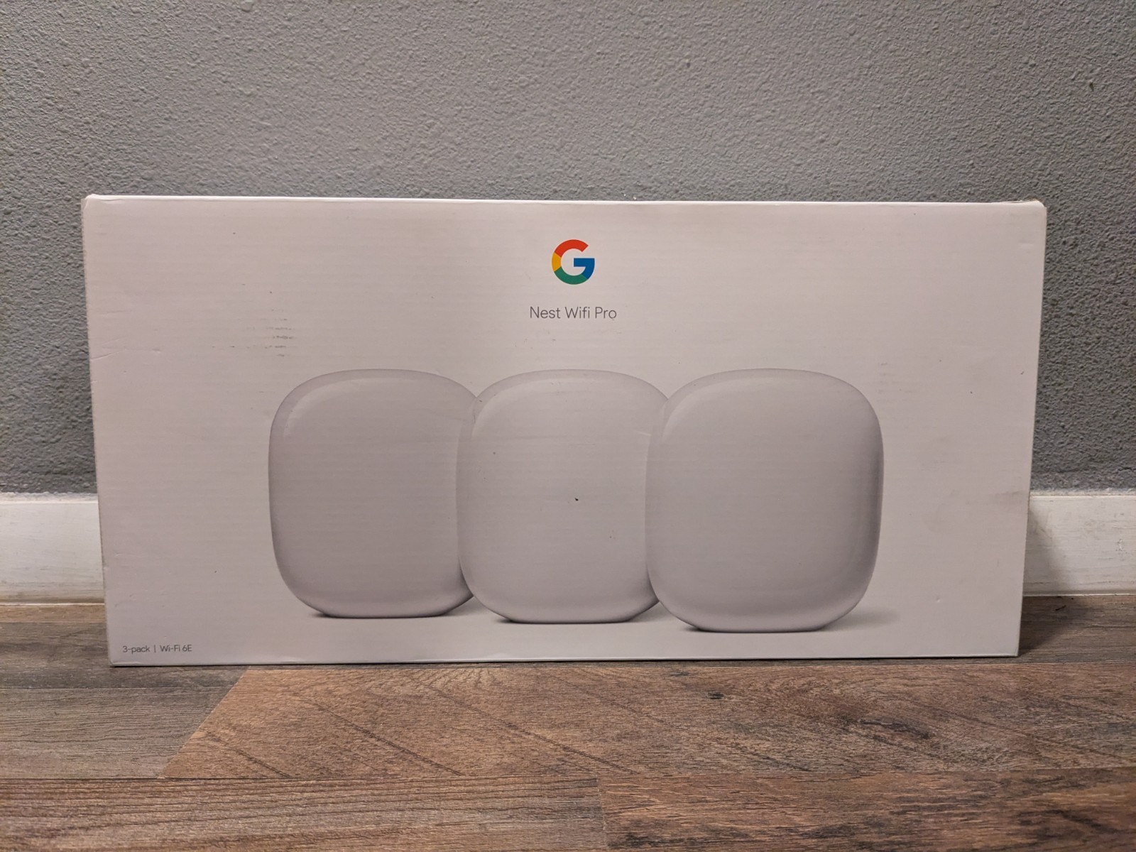Google Nest WiFi Pro AXE5400 WiFi 6E Tri-Band Mesh Routers 3 Pack Snow +TESTED