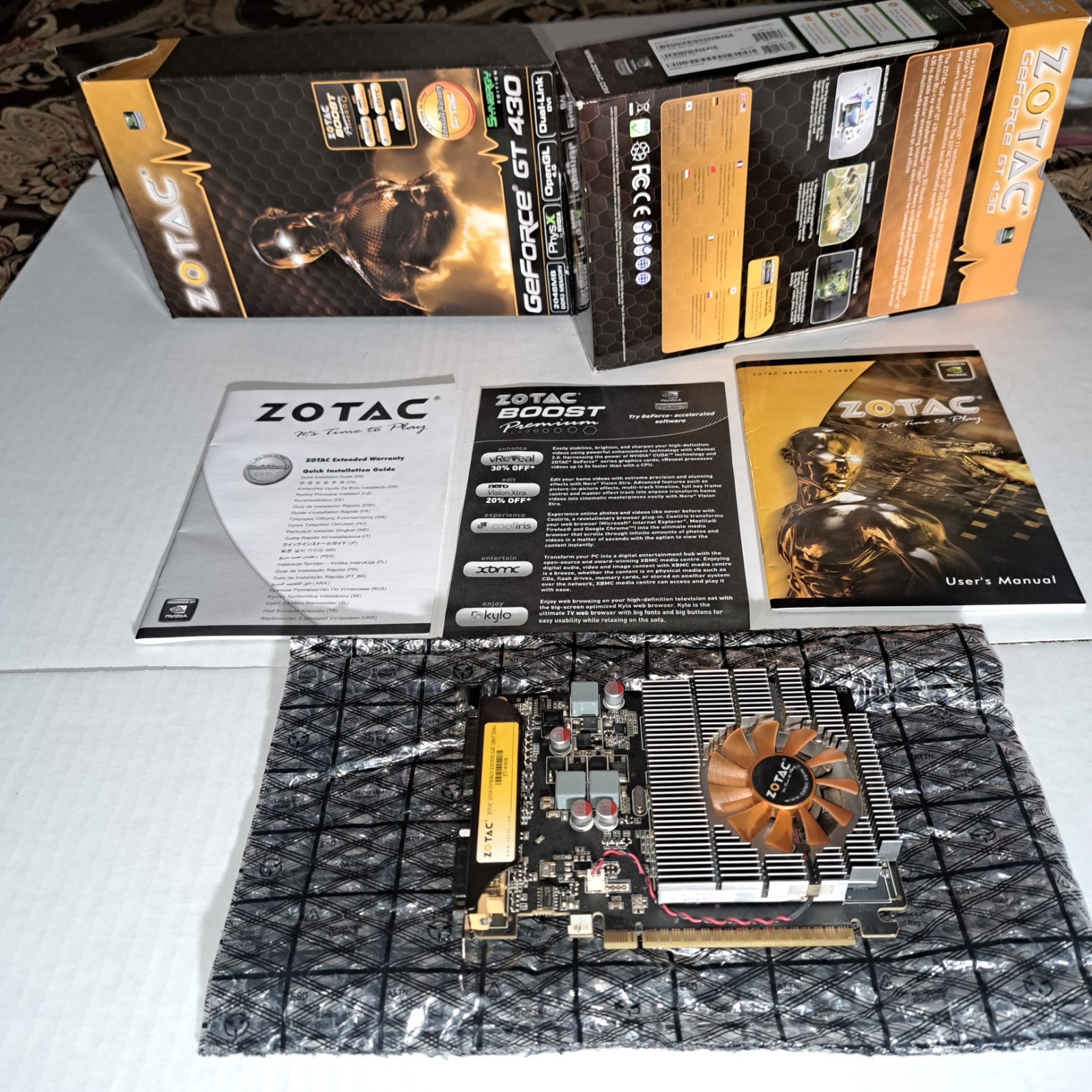 ZOTAC NVIDIA GeForce GT 430 Synergy Edition Video Card 2GB 128BIT DDR3 ( READ )