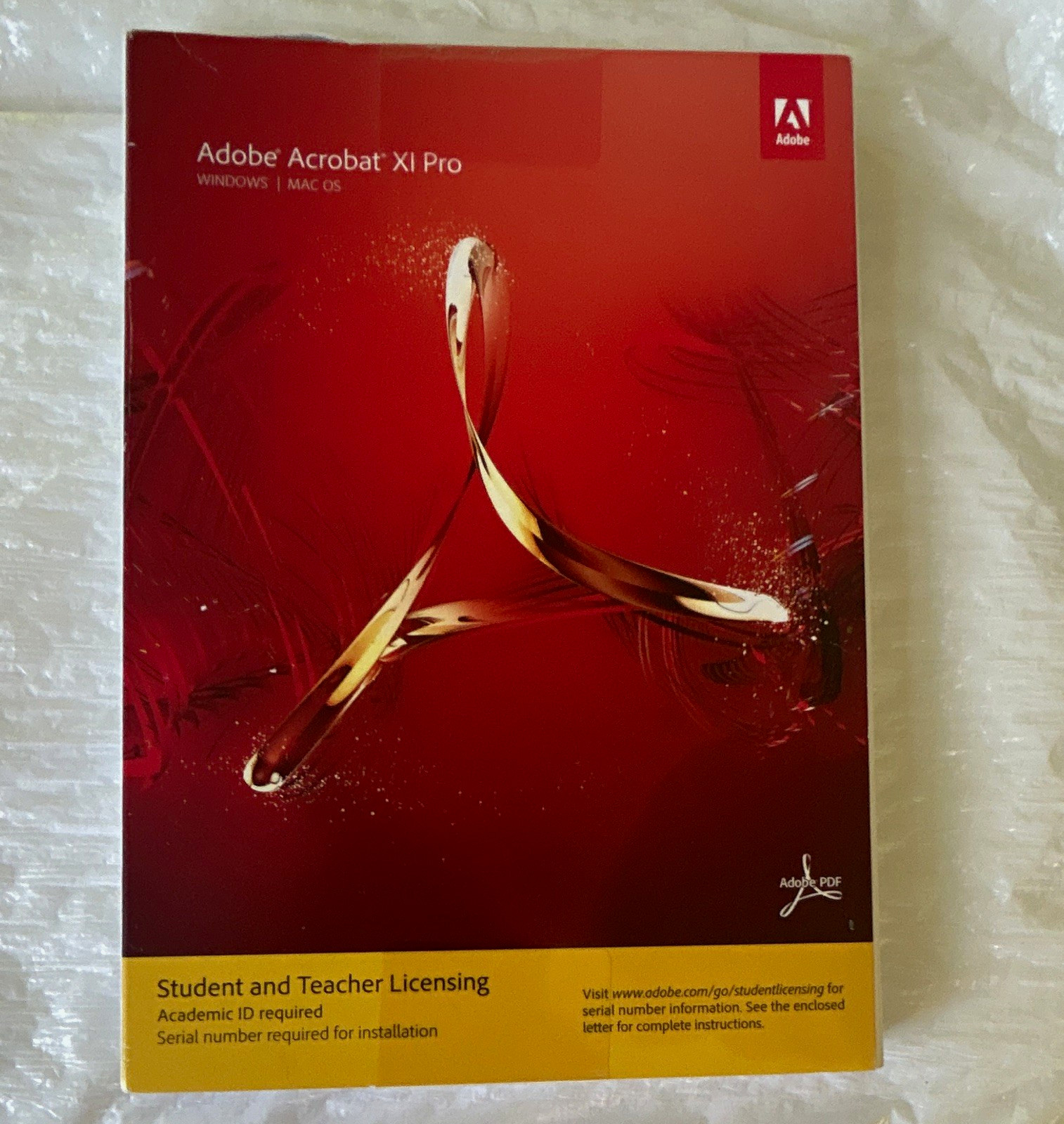 Adobe Acrobat XI Pro Academic License DVD Windows/Mac English 1 Device