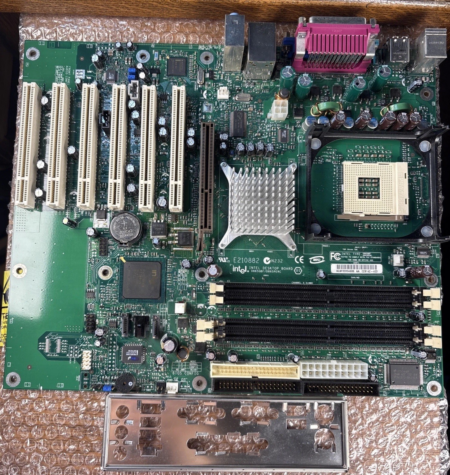 Used & Tested INTEL D865GBF/D865PERC Industrial Motherboard