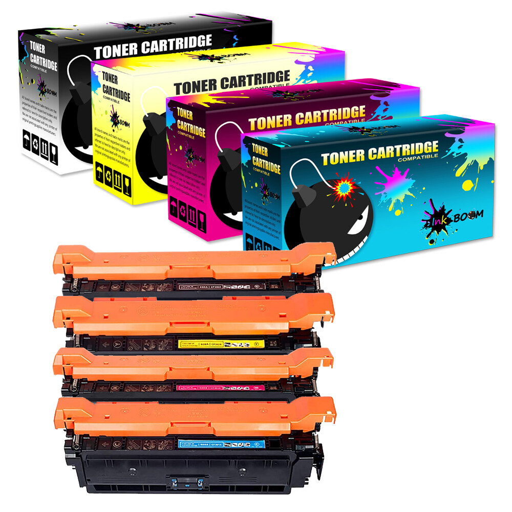 4 Toner replace for HP CF450A-3A 655A Color LaserJet Enterprise M653dh M652n