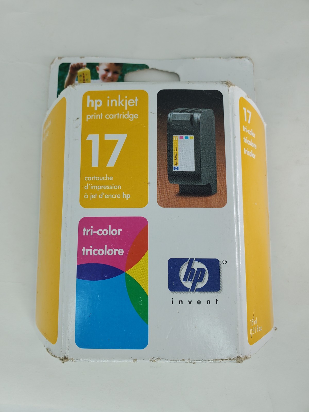 HP 17 Tri-Color Ink Cartridge C6625AN Sealed OEM New 