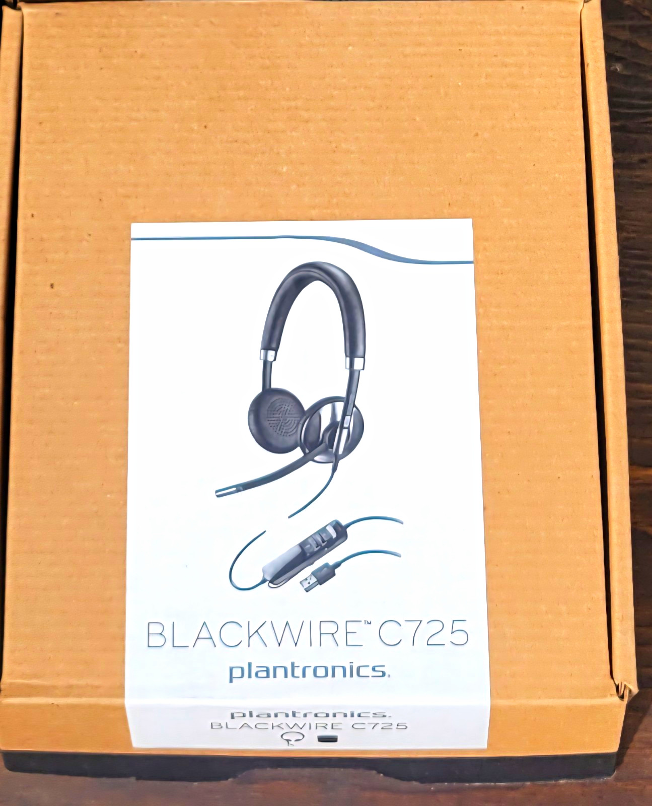 Plantronics Blackwire C725 USB Stereo Headset Boom Mic ANC Mute/Volume