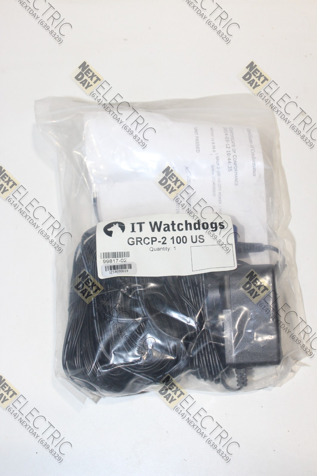 IT Watchdogs, GRCP-2 100 US, 99817-02, RCPs POE Power Supply Monitoring Vertiv