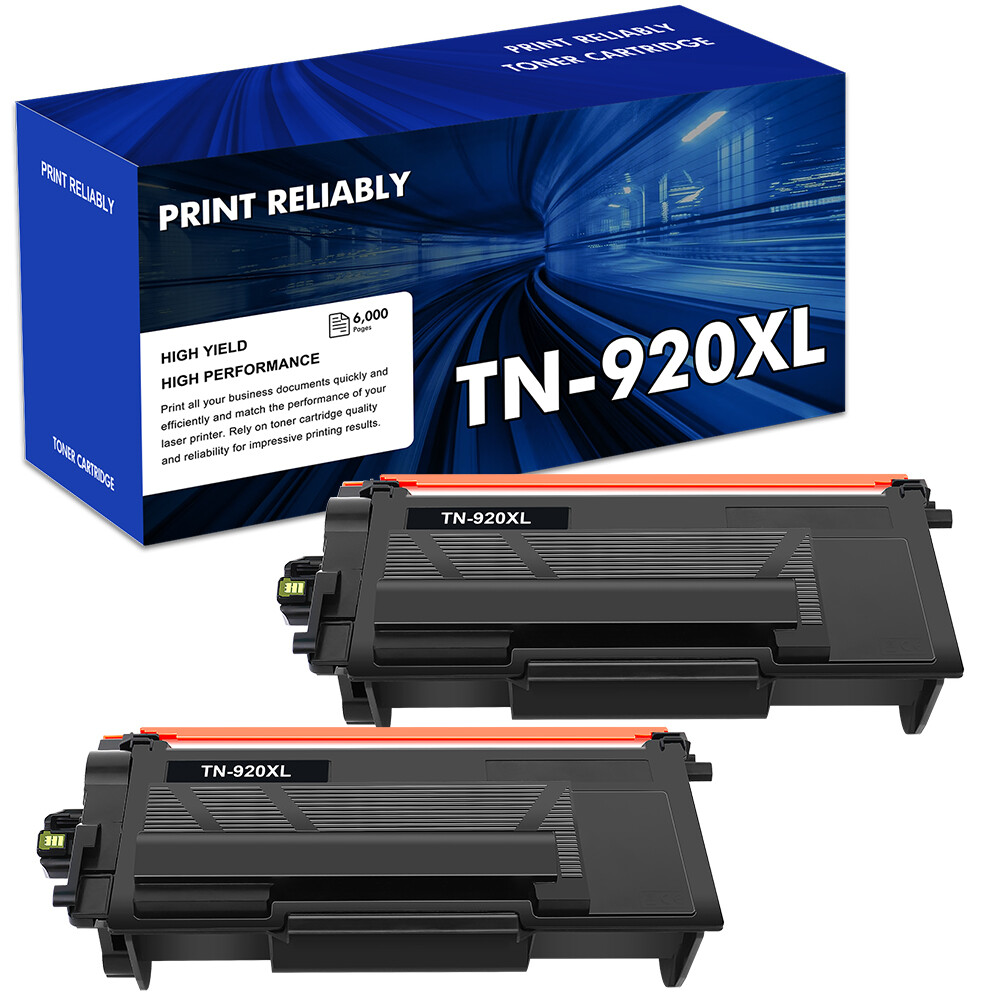 2PK TN920XL TN920 Toner Cartridge With Brother HL-L5210DN L5210DW HL-L6210DW