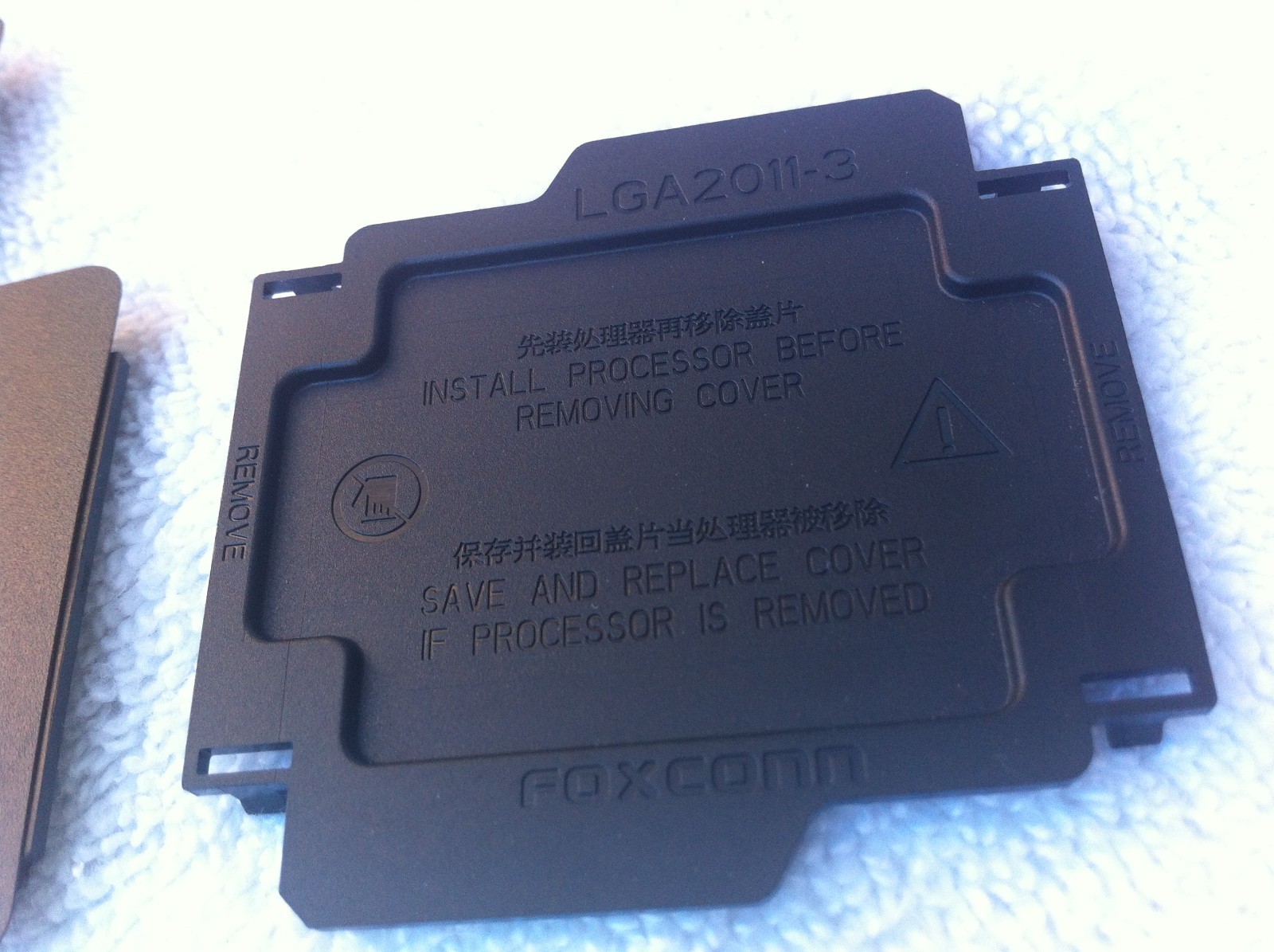 Lot 100X   FOXCONN  LGA2011-3  LGA2011-V3  CPU SOCKET COVER , ORIGINAL-BLACK