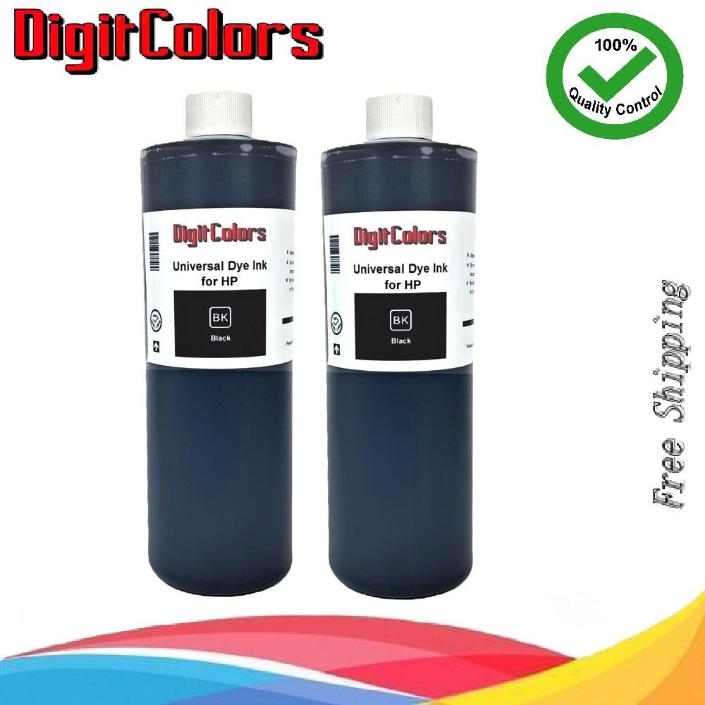 2x500ml Black Ink Cartridge Refill Kit Ink bottles for HP 952 962 InkJet Printer