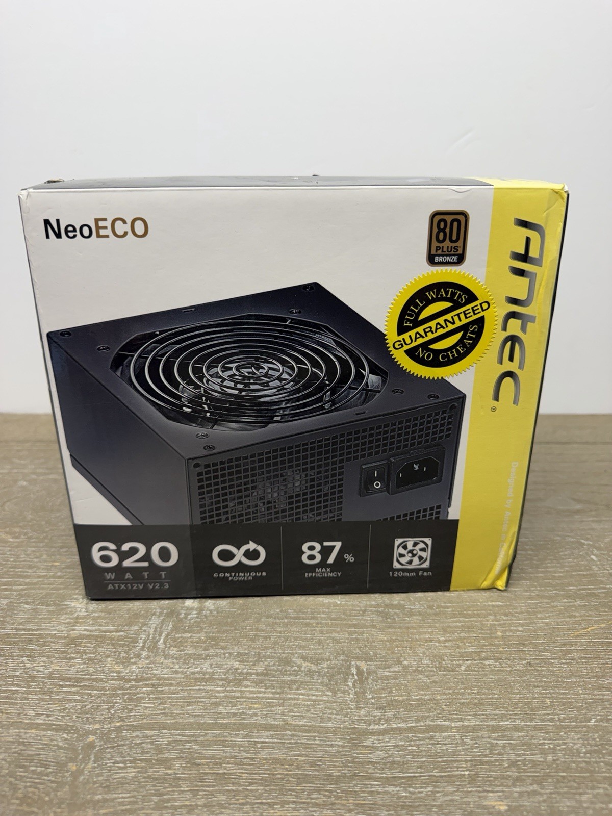 Antec NeoECO 620W ATX Power Supply 80 PLUS Bronze 120mm Fan NEW IN BOX