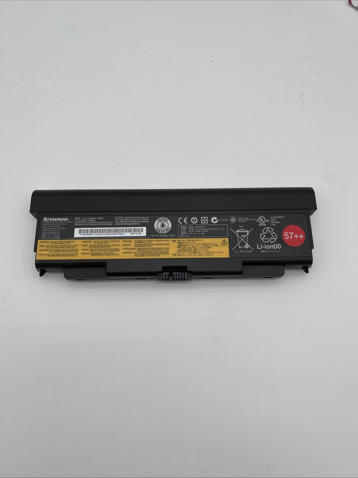 57++ Genuine 45N1152 45N1153 Battery for Lenovo ThinkPad T440P T540P W540 W541